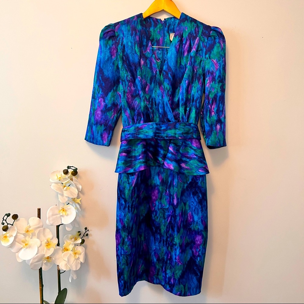 Vintage Nu-Mode Belted Dress Size US S